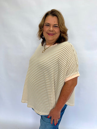 Textured Summer Knit Top - Trudy's Trendy Boutique