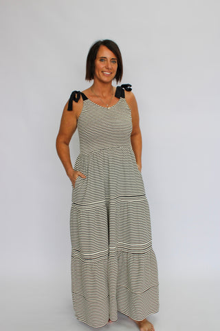 Coastal Cabana Tiered Mixi Dress - Trudy's Trendy Boutique