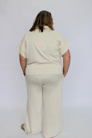 Lofted Leisure Curvy Half Zip Top - Trudy's Trendy Boutique