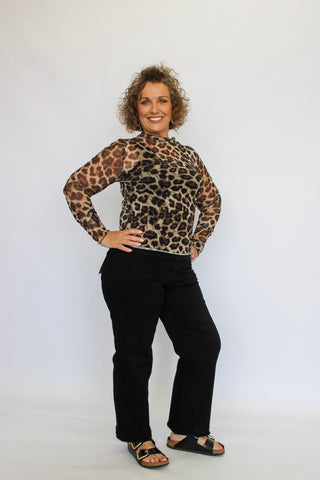 Wildcard Sheer Mesh Top - Trudy's Trendy Boutique