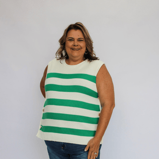 Avenue Anchor Sweater Vest/Curvy - Trudy's Trendy Boutique