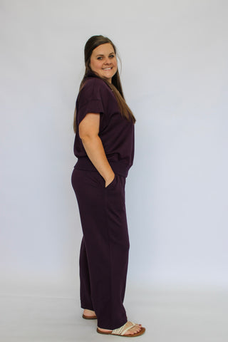 Lofted Leisure Wide Leg Pants - Trudy's Trendy Boutique