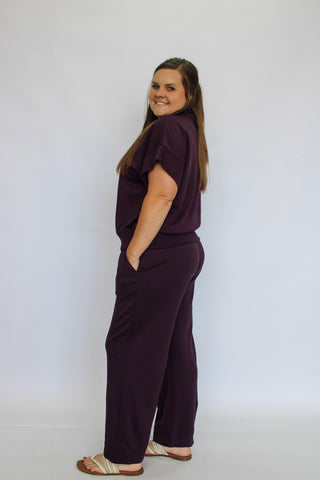 Lofted Leisure Wide Leg Pants - Trudy's Trendy Boutique