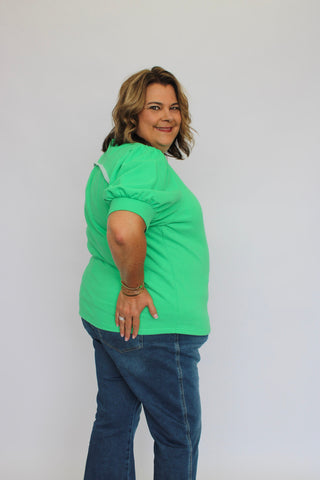 Avenue Arch Blouse/Curvy - Trudy's Trendy Boutique