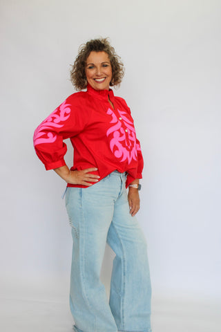 Grand Entrance Blouse - Trudy's Trendy Boutique