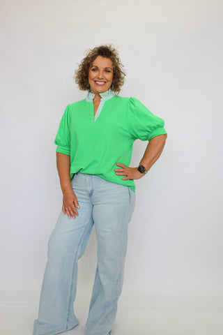 Avenue Arch Blouse/Curvy - Trudy's Trendy Boutique