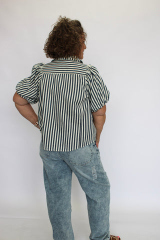 Riverfront Rodeo Denim Blouse - Trudy's Trendy Boutique