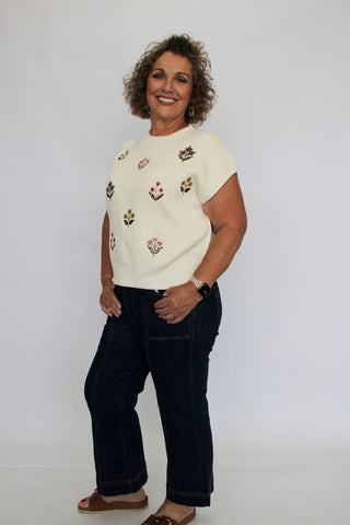 Wildflower Weekend Sweater Top - Trudy's Trendy Boutique