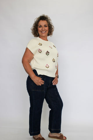Wildflower Weekend Sweater Top - Trudy's Trendy Boutique