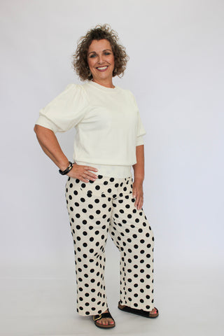Dotty For You Palazzos Reg/Curvy - Trudy's Trendy Boutique