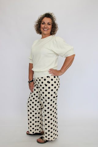 Dotty For You Palazzos Reg/Curvy - Trudy's Trendy Boutique