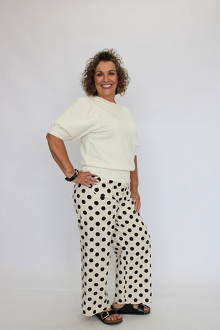 Dotty For You Palazzos Reg/Curvy - Trudy's Trendy Boutique
