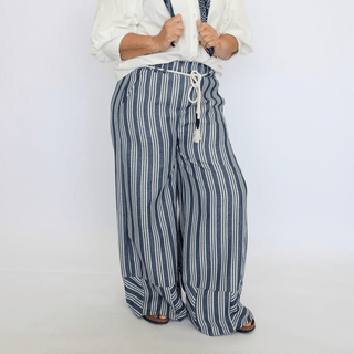 Portside Palazzo Linen Pant - Trudy's Trendy Boutique