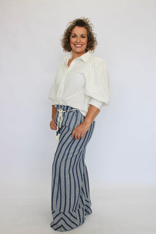 Portside Palazzo Linen Pant - Trudy's Trendy Boutique