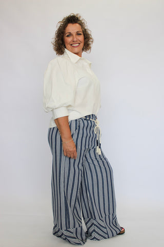 Portside Palazzo Linen Pant - Trudy's Trendy Boutique