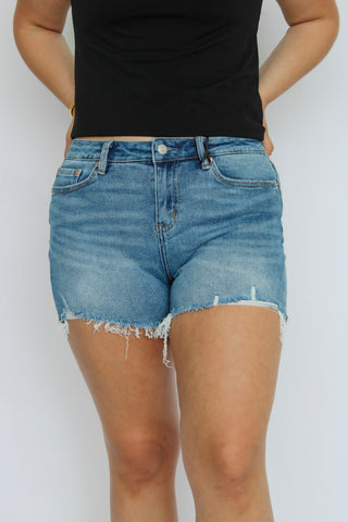 Mica High Rise Cut Off Shorts - Trudy's Trendy Boutique