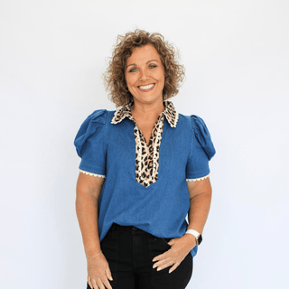 Scalloped Safari Top - Trudy's Trendy Boutique