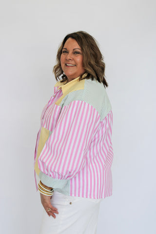 Market Mixer Top Reg/Curvy - Trudy's Trendy Boutique