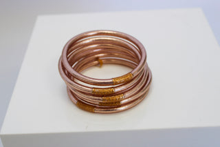 BuDhaGirl Champagne All Weather Bangles - Trudy's Trendy Boutique
