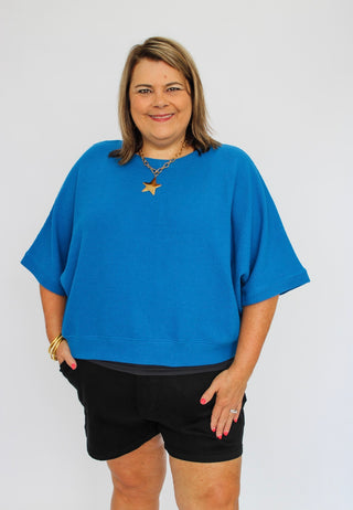 Avenue Double Knit Top/Curvy - Trudy's Trendy Boutique