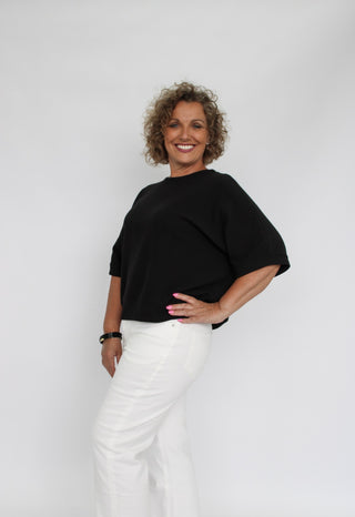 Avenue Double Knit Top - Trudy's Trendy Boutique