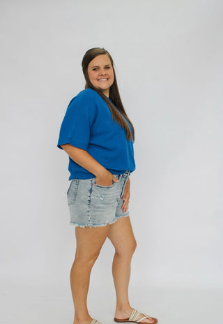 Avenue Double Knit Top - Trudy's Trendy Boutique