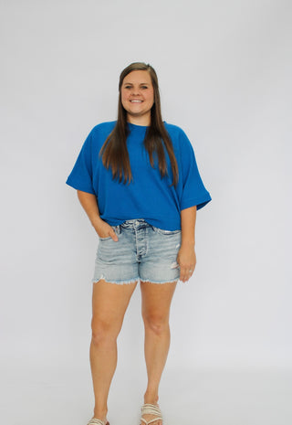 Avenue Double Knit Top - Trudy's Trendy Boutique