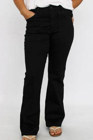 Mica HR Bootcut Black - Trudy's Trendy Boutique