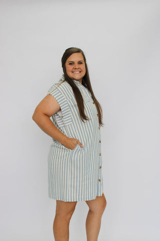 Hamptons Stripe Dress - Trudy's Trendy Boutique