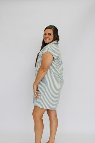 Hamptons Stripe Dress - Trudy's Trendy Boutique