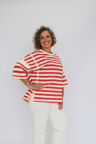 Striped Symphony Top - Trudy's Trendy Boutique