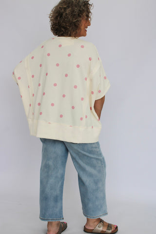 Dot To Dot Dolman Top - Trudy's Trendy Boutique
