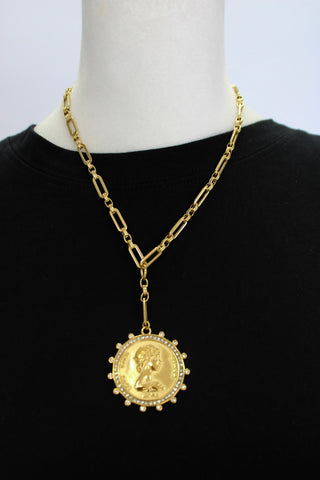 ChanSutt Gold Coin Necklace - Trudy's Trendy Boutique
