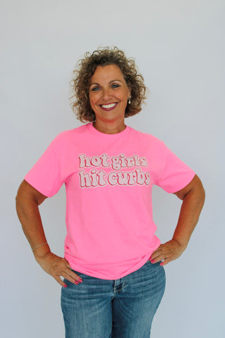 Hot Girls Hit Curbs Tee - Trudy's Trendy Boutique