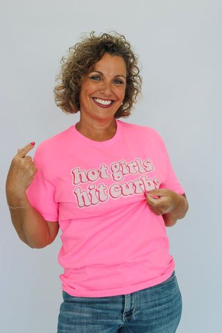Hot Girls Hit Curbs Tee - Trudy's Trendy Boutique
