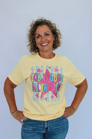 God Is Good All Of The Time Tee - Trudy's Trendy Boutique