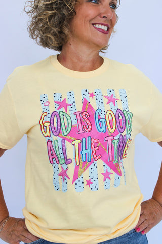 God Is Good All Of The Time Tee - Trudy's Trendy Boutique
