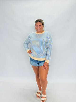 Seaside Chic Striped Pullover