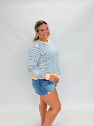 Seaside Chic Striped Pullover