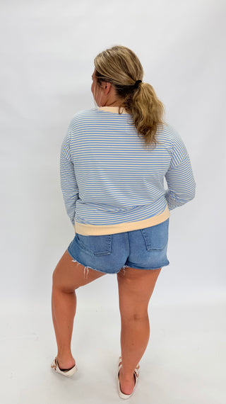 Seaside Chic Striped Pullover