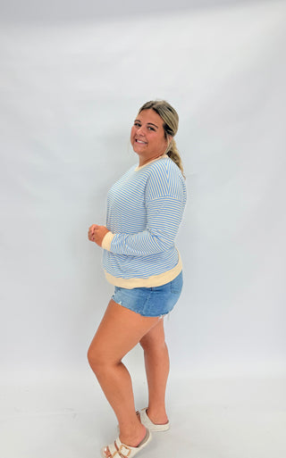 Seaside Chic Striped Pullover