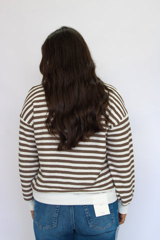 Coastal Prep Striped Pullover - Trudy's Trendy Boutique