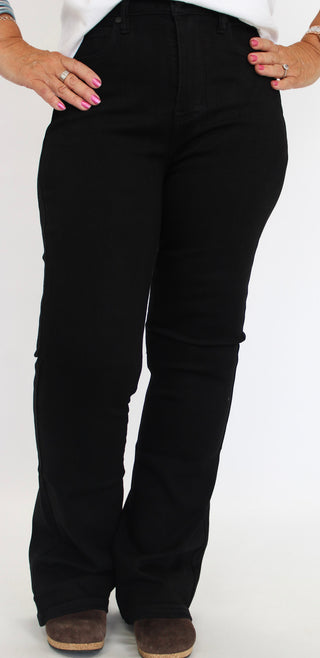Judy Blue HW TC Black Bootcut Jeans - Trudy's Trendy Boutique