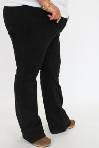 Judy Blue HW TC Black Bootcut/Curvy - Trudy's Trendy Boutique