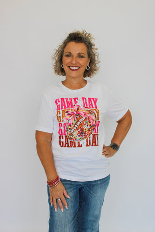 Game Day Football Disco Tee - Trudy's Trendy Boutique