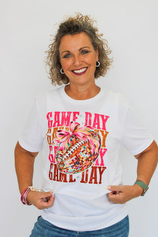 Game Day Football Disco Tee