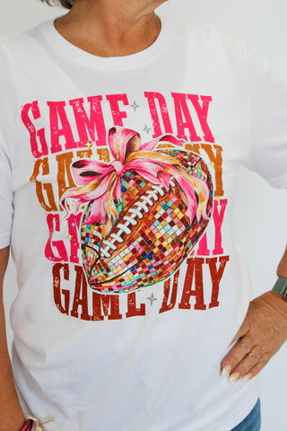 Game Day Football Disco Tee