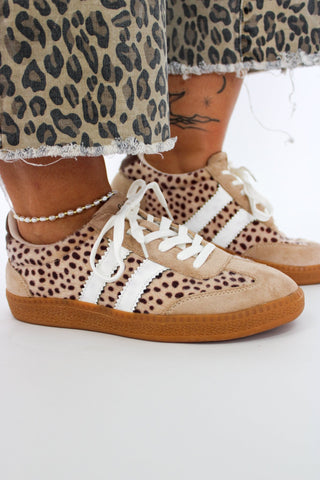 Corkys Heads Up Sand Leopard Shoes - Trudy's Trendy Boutique