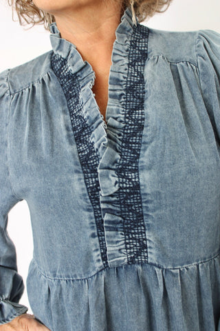 Sedona Sky Washed Denim Dress - Trudy's Trendy Boutique