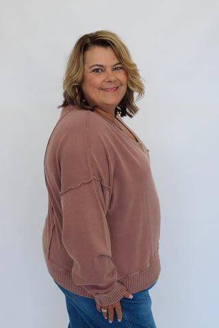 Easy Livin' V-Neck Sweatshirt